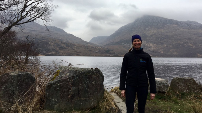 CycleForNature - Francesca Osowska at Beinn Eighe NNR