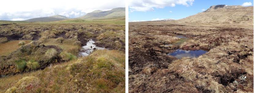 Peatland ACTION - Mini peat hags at Innishewan Ford
