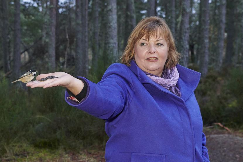 Cabinet Secretary Fiona Hyslop at Loch Garten Reserve