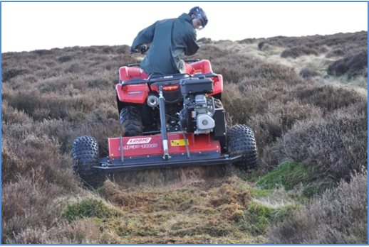 Figure 10 - Quad bike and self-powered flail mower