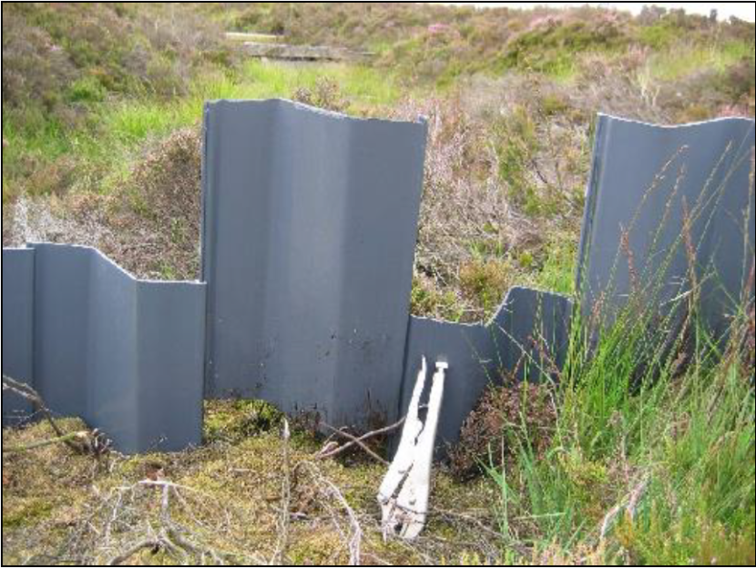 showing piles that are too short