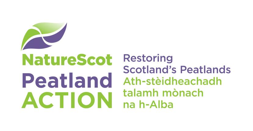 PeatlandACTION dual language logo with strapline horizontal - RGB