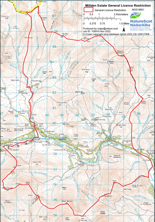 General Licence Restriction 03/2023- Restriction Area