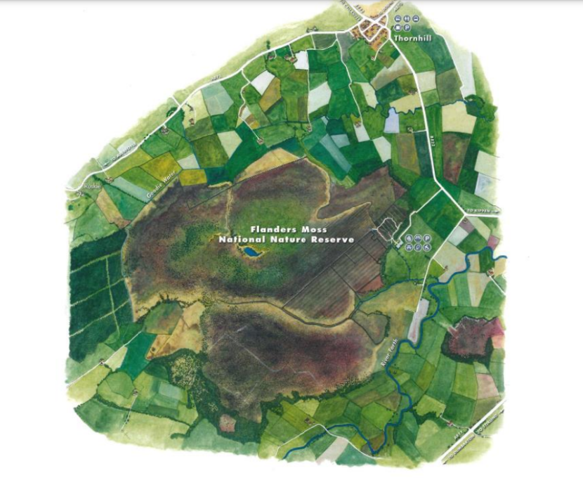 Flanders Moss NNR map