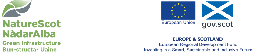 NatureScot GI and ERDF logo