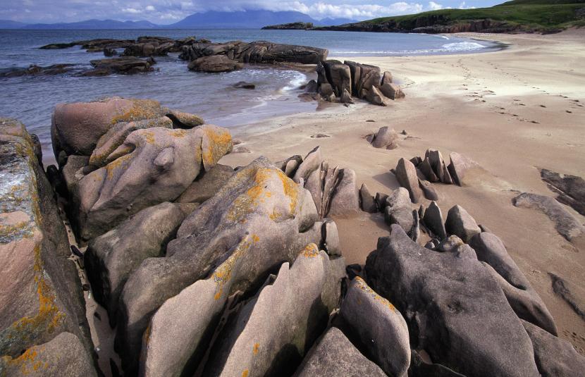 Exposed Torridonian sandstone, Kilmory