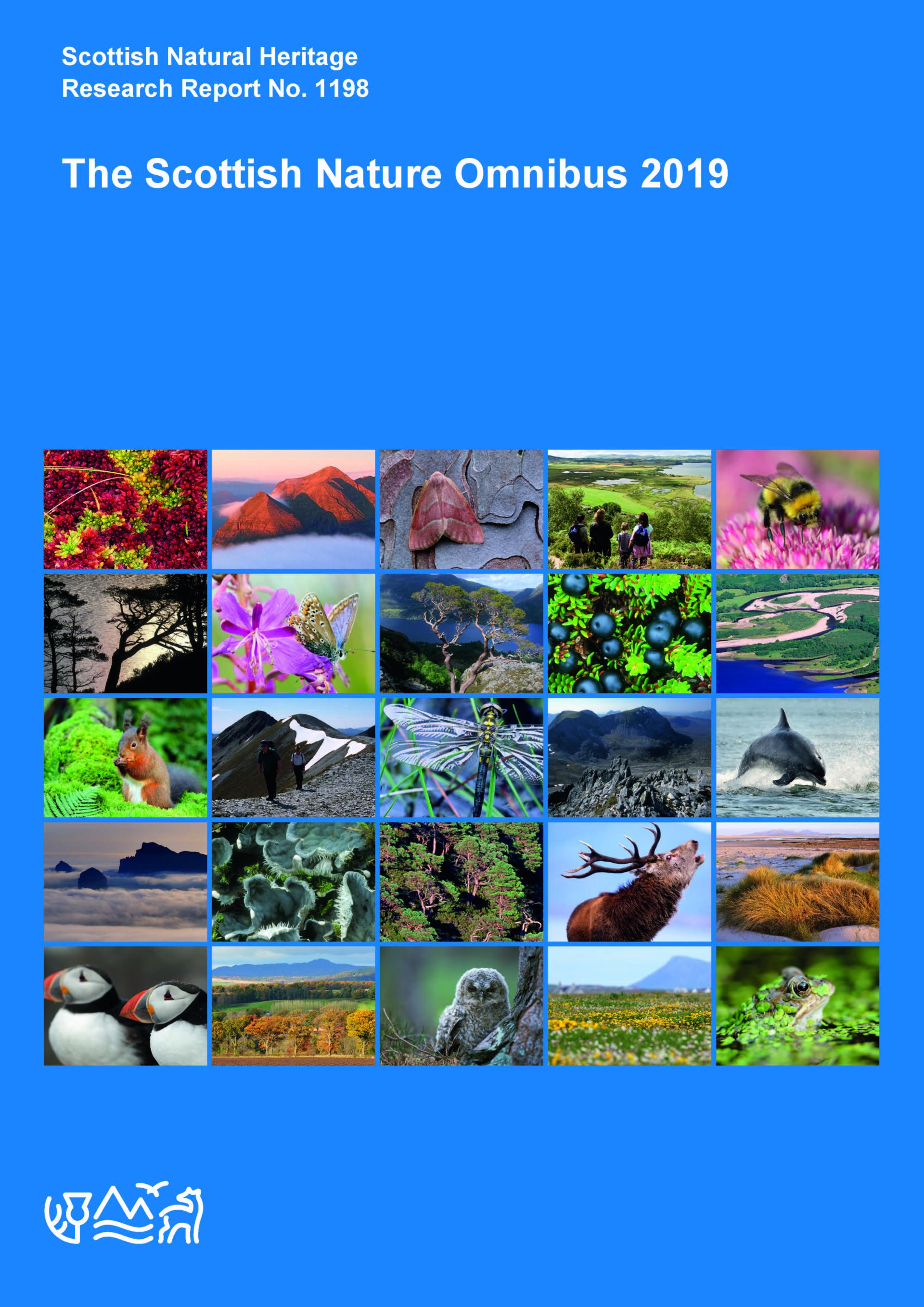 Front cover of SNH Reseaerch Report 1198 - The Scottish Nature Omnibus 2019